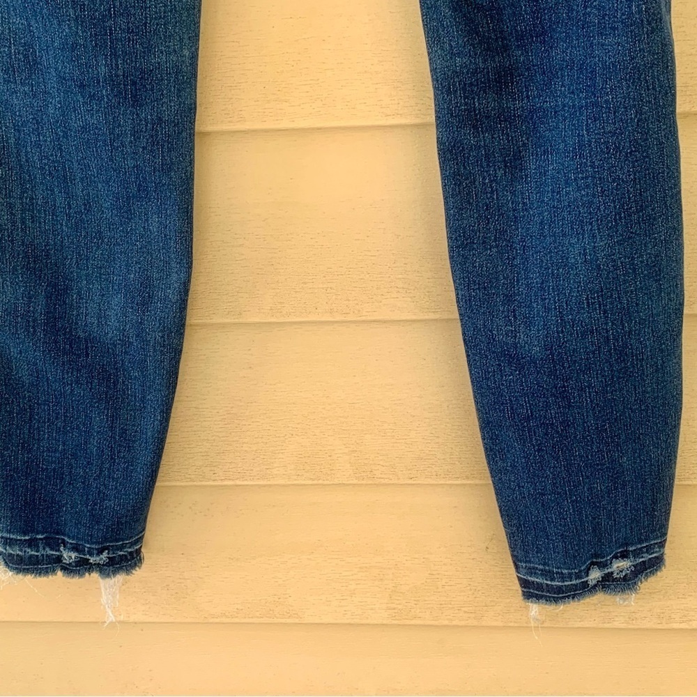Madewell High-Rise Skinny Jeans: Drop-Hem Edition distressed Size 25 Dark wash - Picture 7 of 8